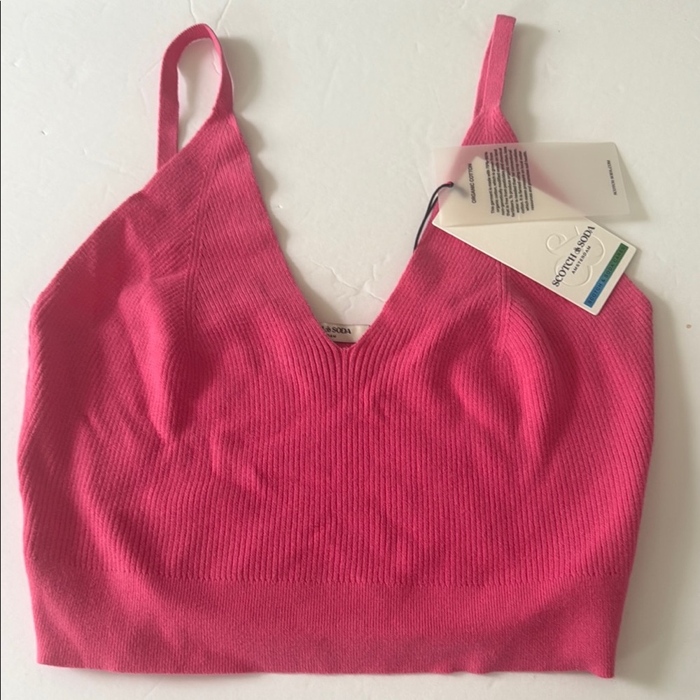 Scotch & Soda Vibrant Pink Bralette Top